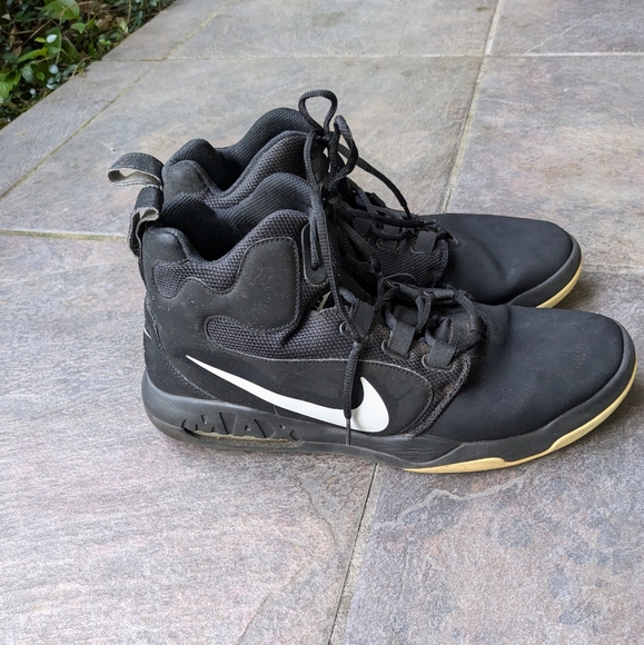Mens Size 13  Nike Air Conversion Black Sneakers Basketball - Picture 2 of 7